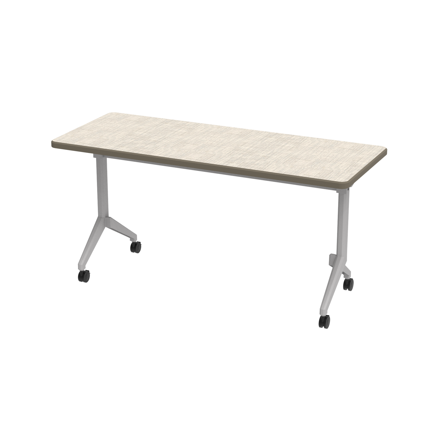 Flip Top Rectangle Table w/Beveled Armor Edge™ HPL Top and Fixed Y-Base