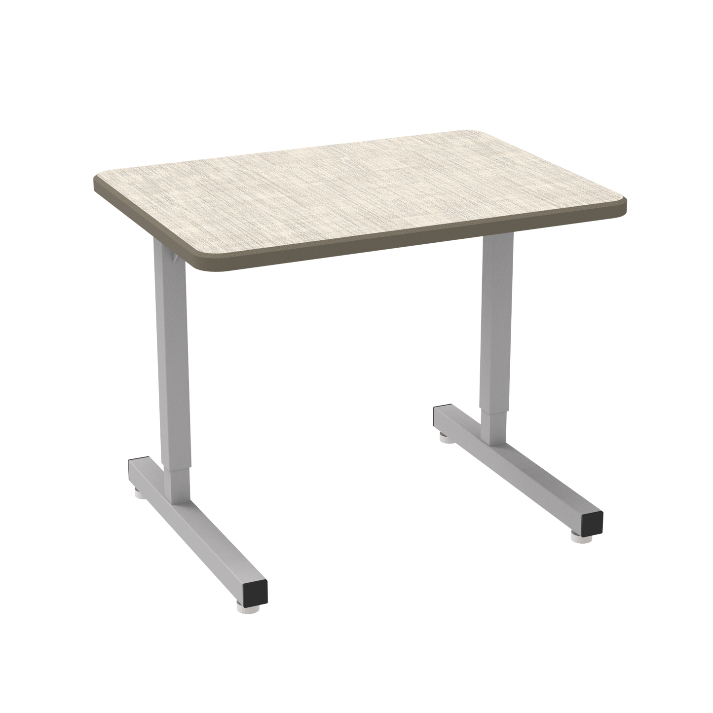 UNET7362-EJAG4-D17/T-S05_WB Manufacturing UNE-T OnVoy Plymouth Desk (Vision Vava, Double Sided 1" Laminate Top, Slate Grey Armor Edge, Nylon Glides, None)