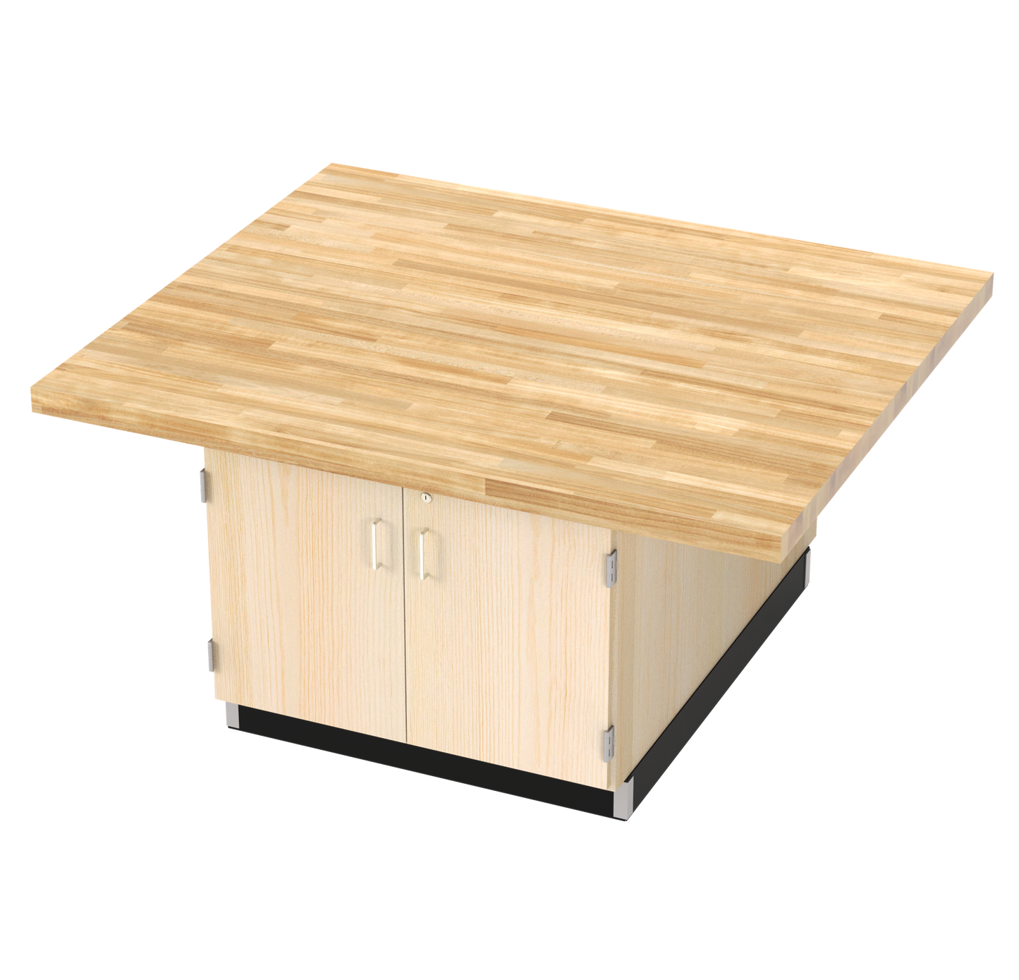 Forum Industrial Arts Four-Station Workbench with Drawers