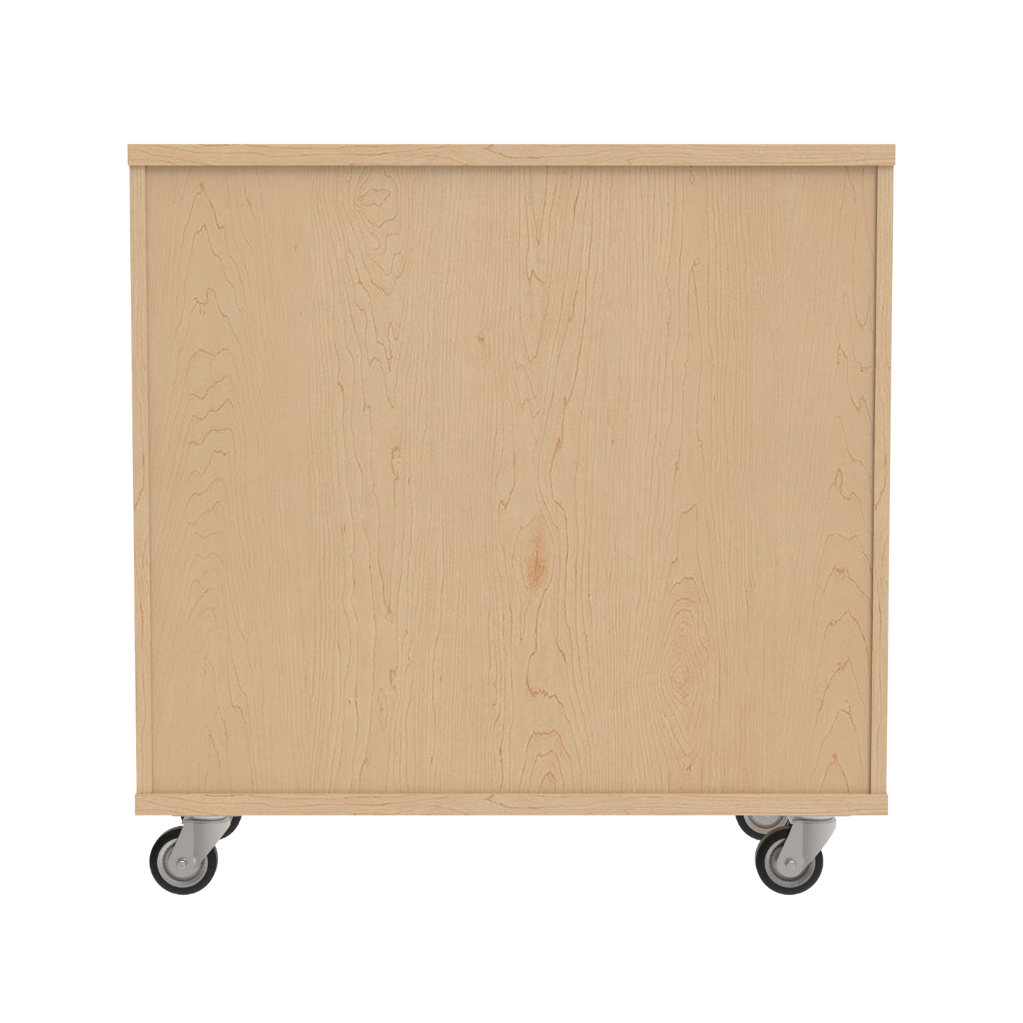 Classic Open Single Sided Bookcase w/ Adjustable Shelves and Optional Casters