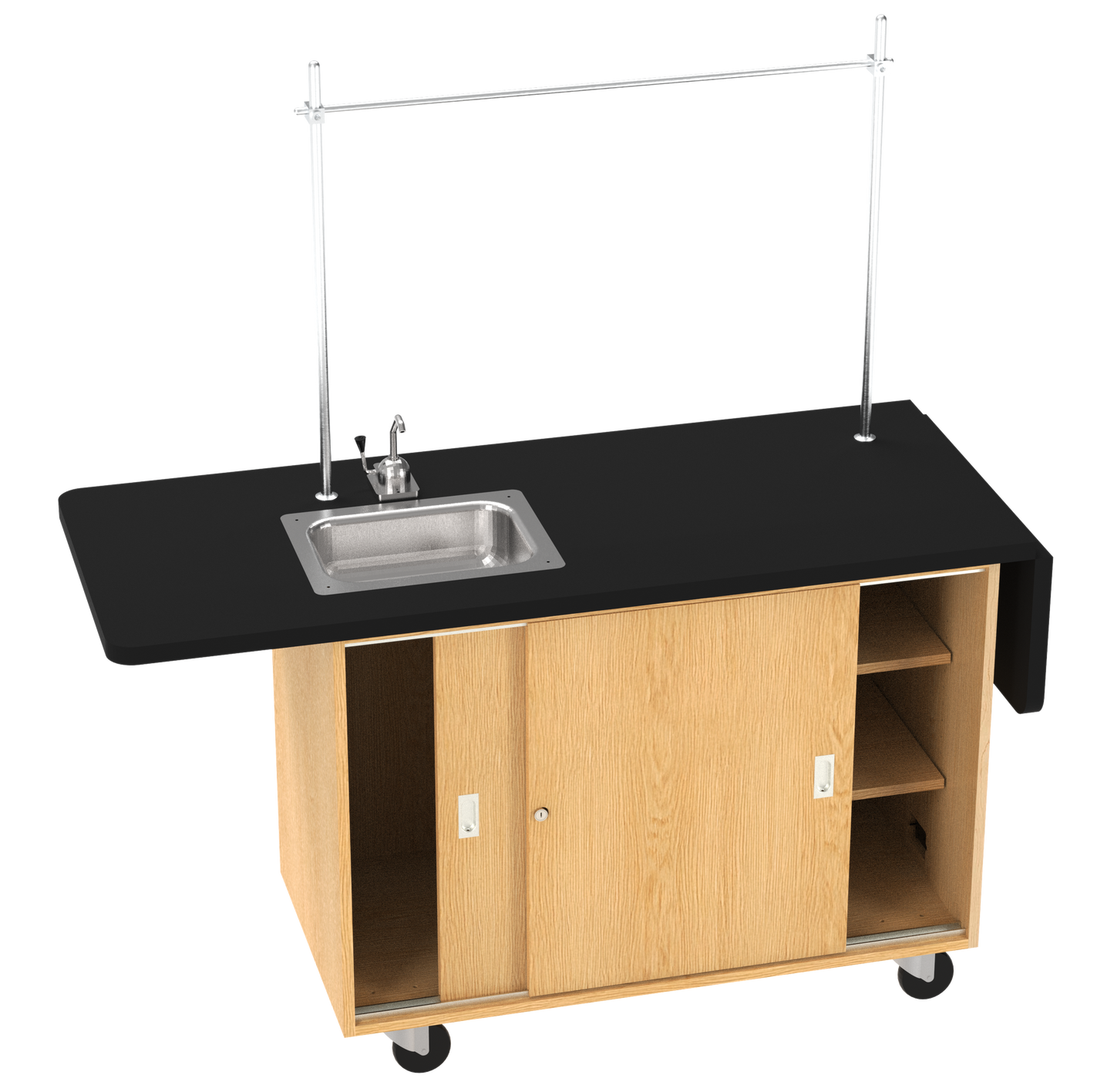 Kinetic Mobile Extending Demo Center with Sink & 2 Sliding Doors