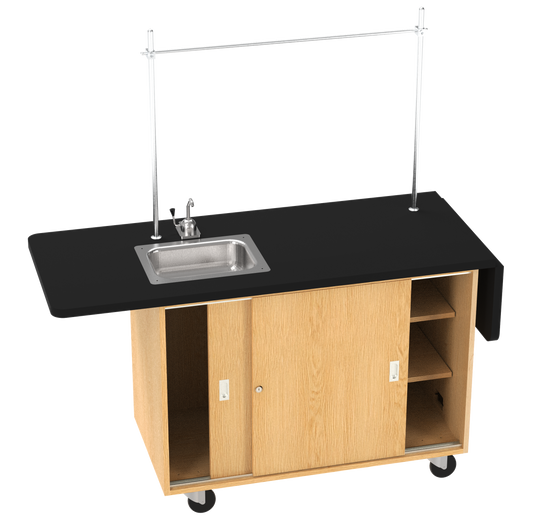 Kinetic Mobile Extending Demo Center with Sink & 2 Sliding Doors