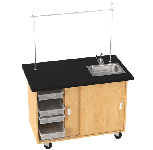 Kinetic Mobile Demo Center with Sink & 4 Totes