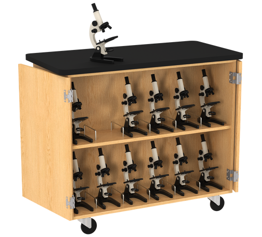 Perpetulab Microscope Storage Cabinet with Worksurface