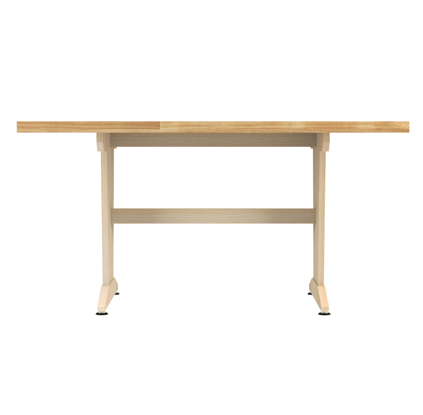 PT-62PNB_Diversified Spaces Perspective Planning Table (1-1/4" Natural Maple HPL laminate)_back_view