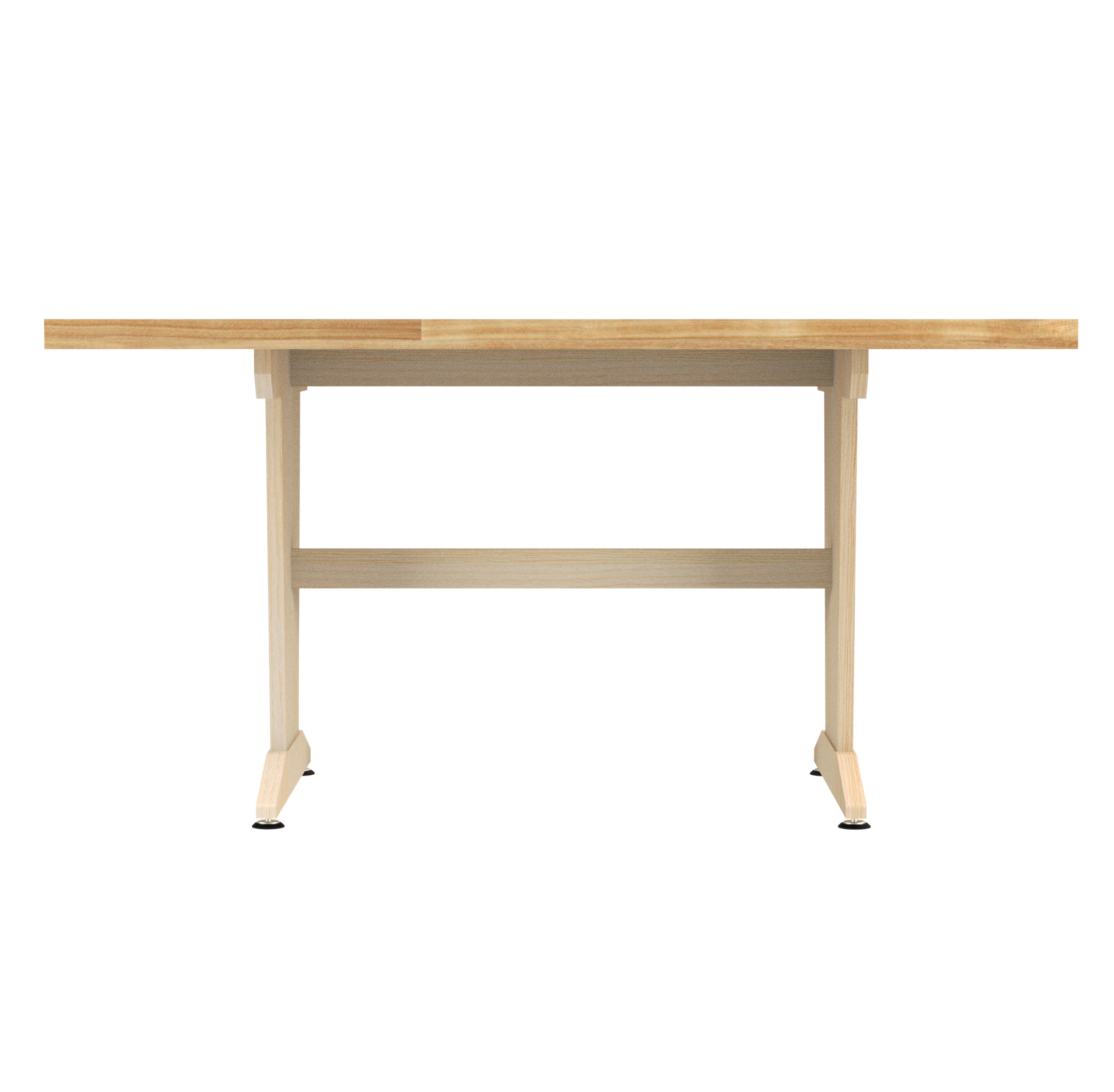 PT-62PNB_Diversified Spaces Perspective Planning Table (1-1/4" Natural Maple HPL laminate)_back_view