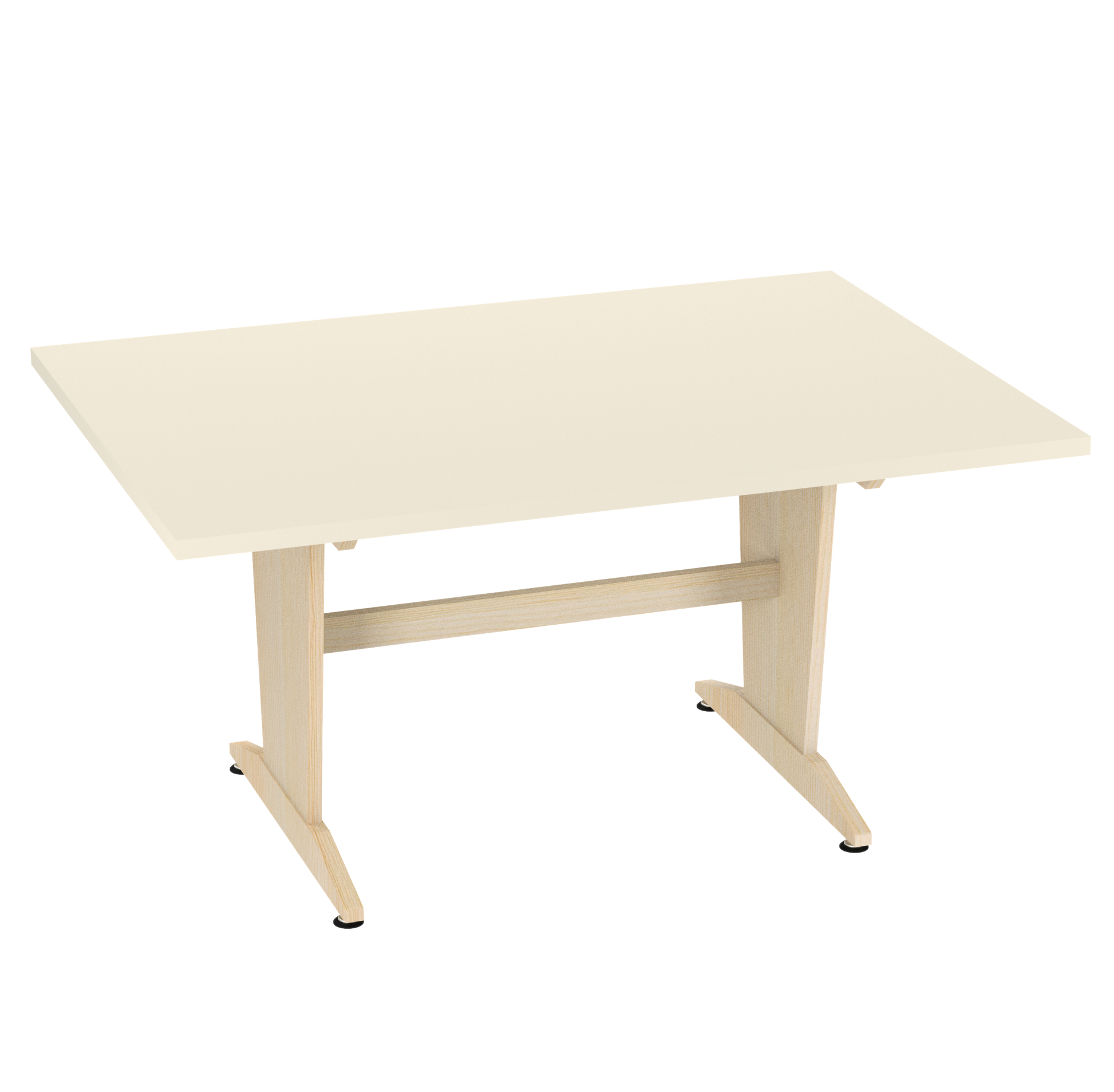 PT-62P_Diversified Spaces Perspective Planning Table (1-1/4" Almond HPL Laminate)
