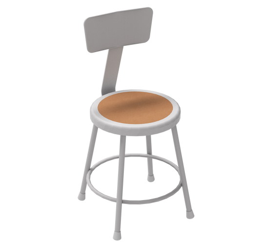 Apprentice Stool with Backrest