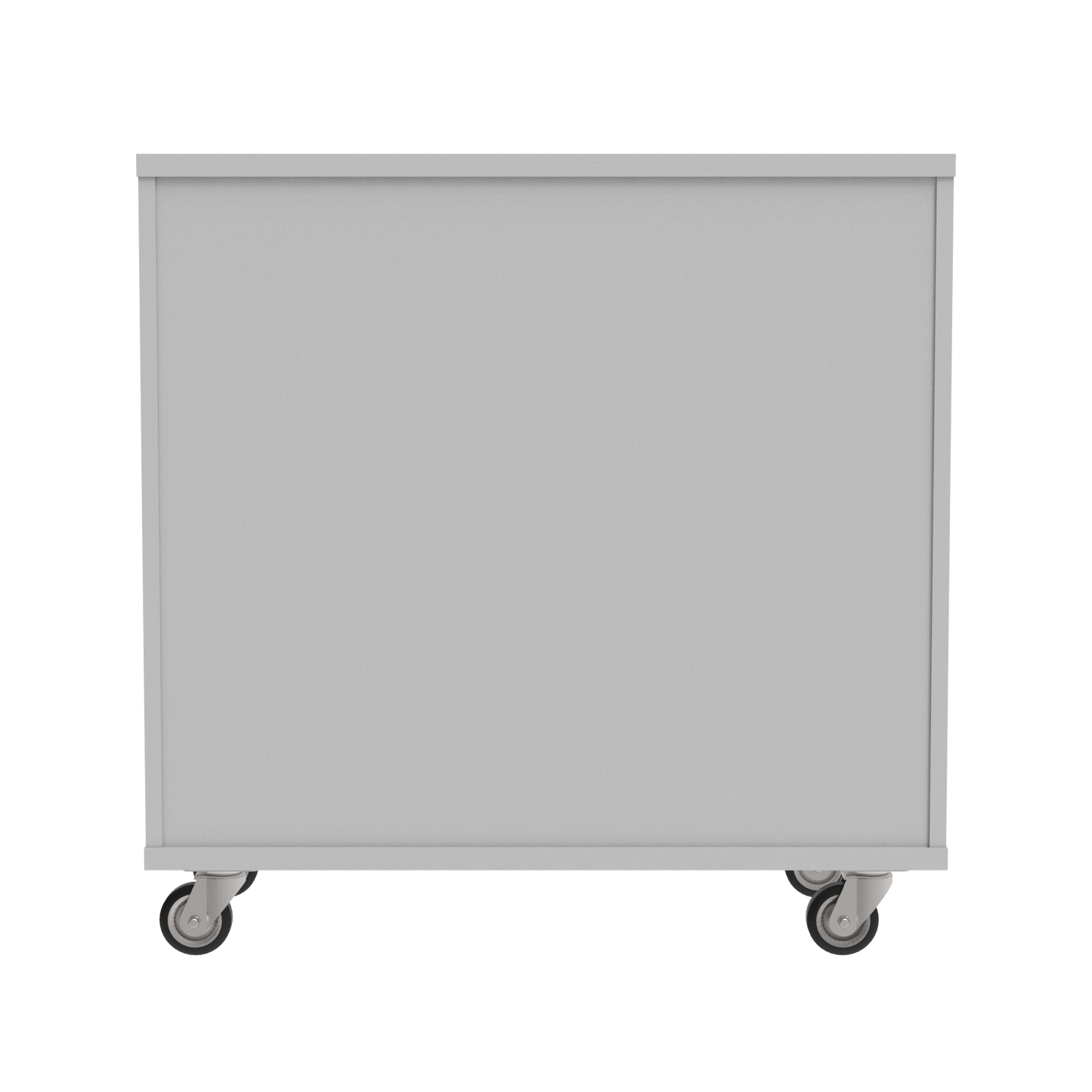 Classic Open Single Sided Bookcase w/ Adjustable Shelves and Optional Casters