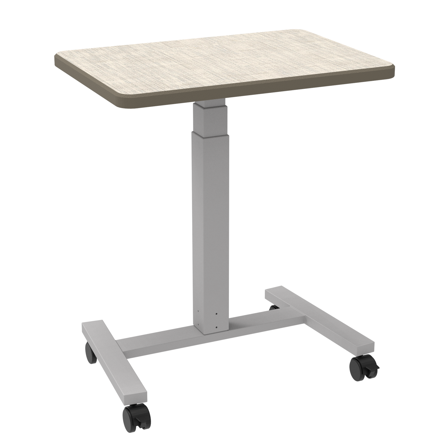 Elevate Plymouth Desk w/ 1.25" Top, HPL Work Surface, Elevate Base, and Grand Hank Glides