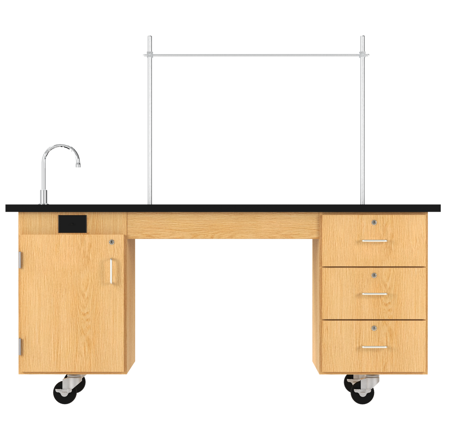 Kinetic ADA Compatible Mobile Lab Station w/Sink & Rod Sockets
