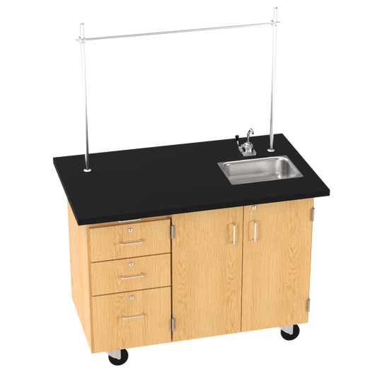 Kinetic Mobile Demo Center with 2 Doors & 3 Drawers