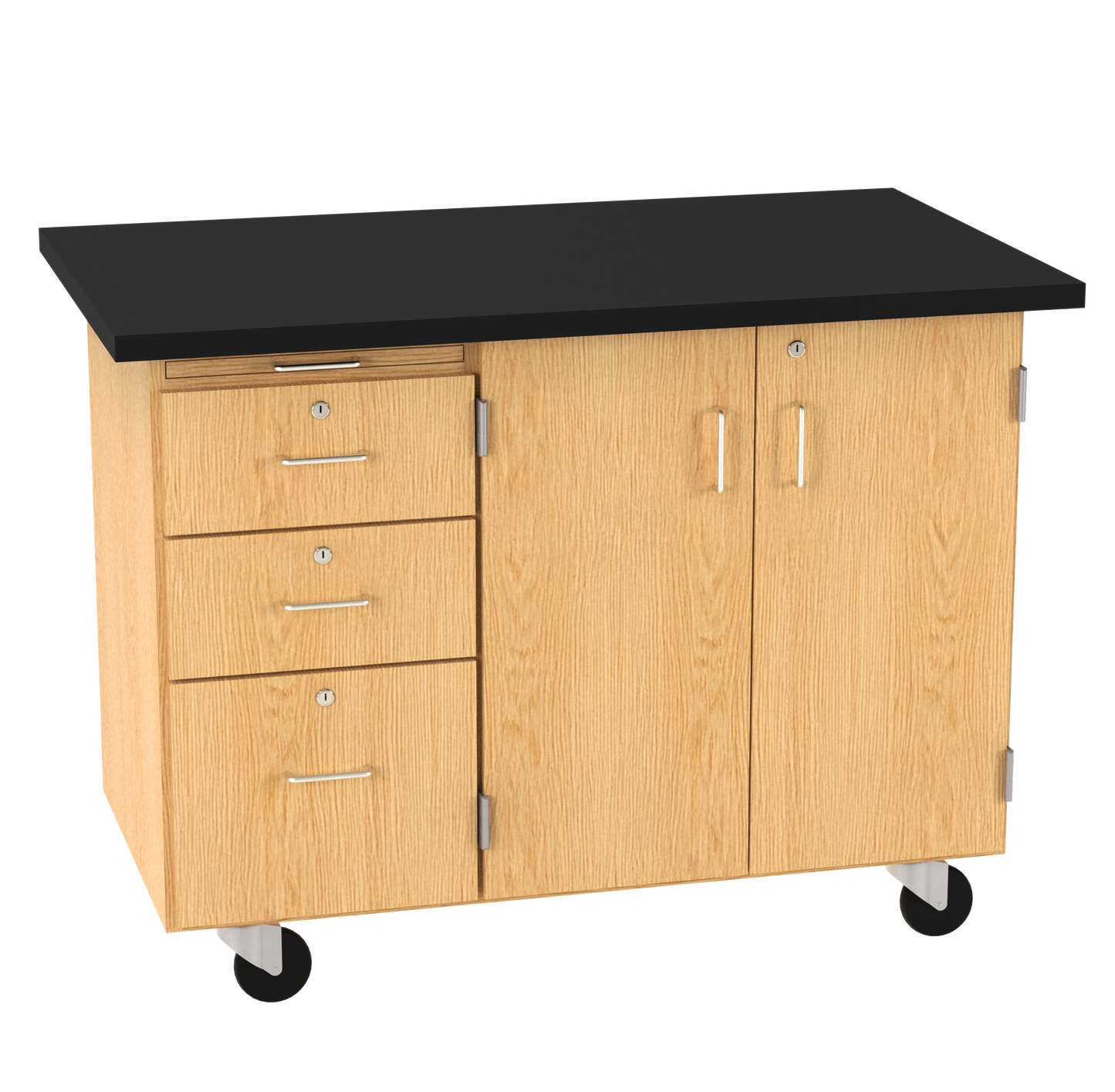Kinetic Mobile Demo Center with 2 Doors & 3 Drawers