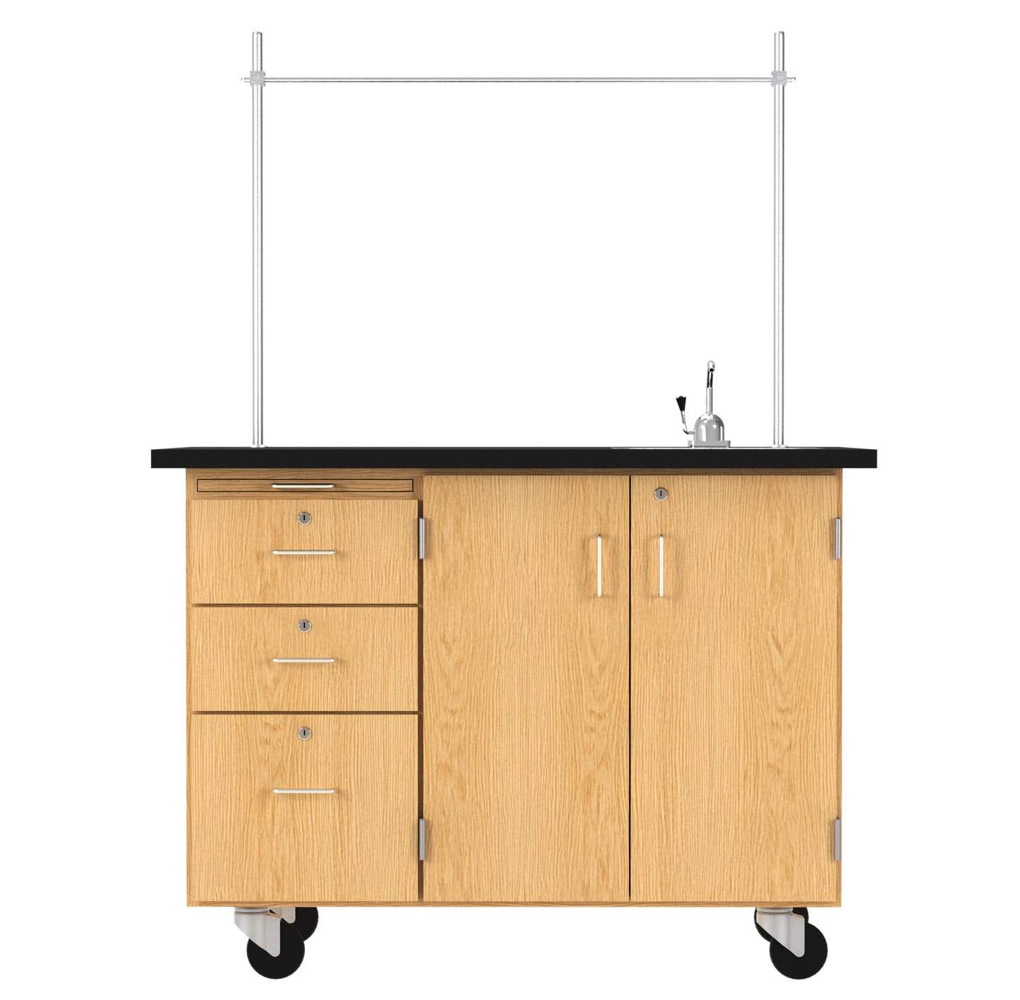 Kinetic Mobile Demo Center with 2 Doors & 3 Drawers
