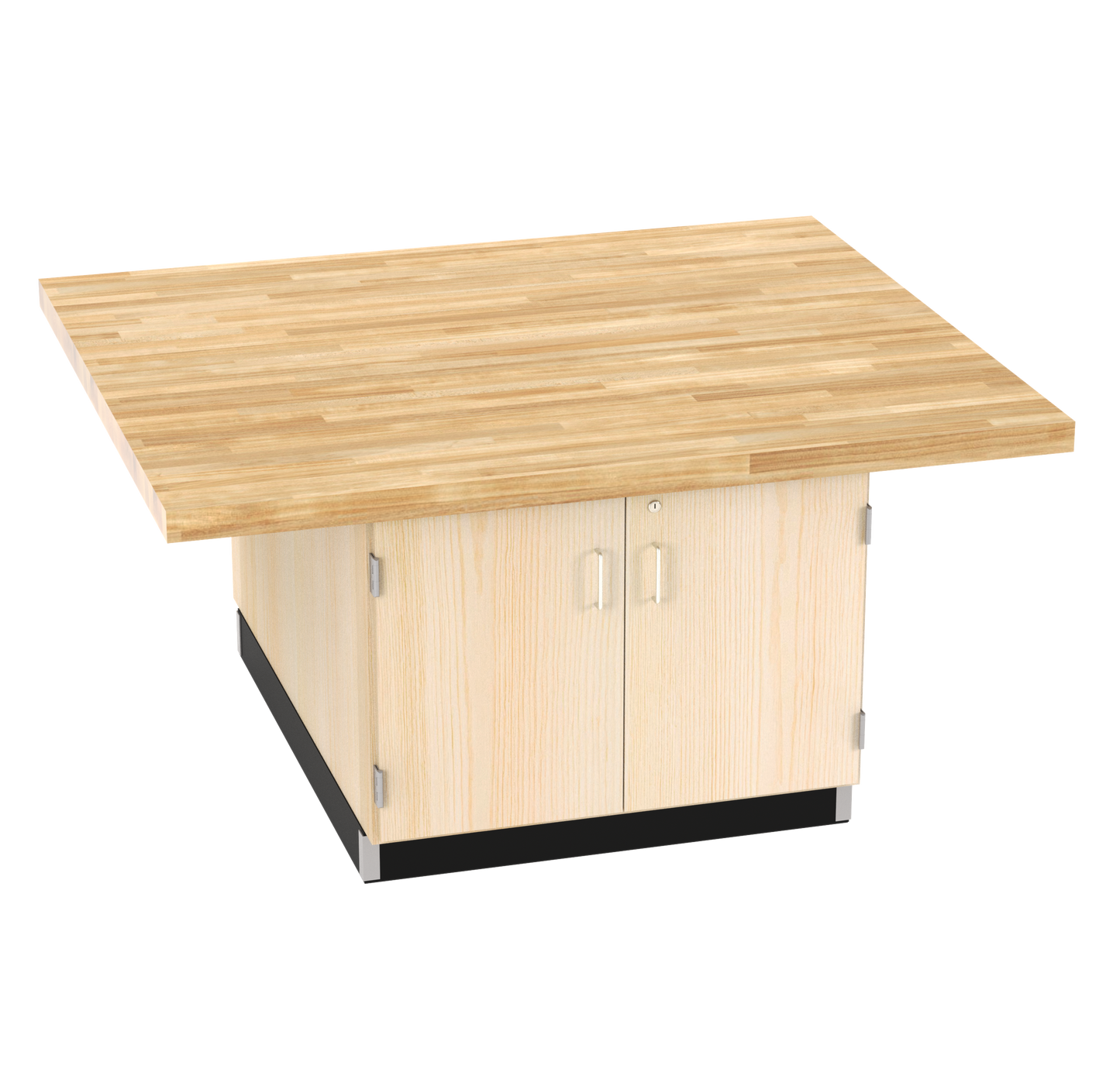 Forum Industrial Arts Four-Station Workbench with Drawers