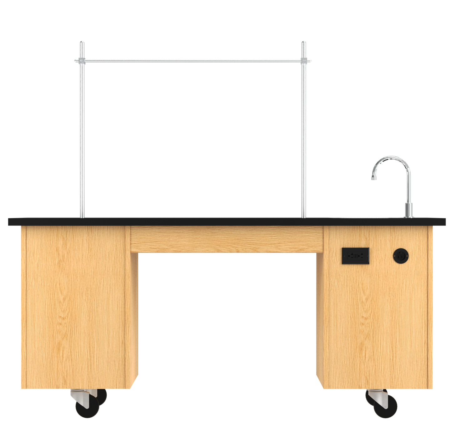 Kinetic ADA Compatible Mobile Lab Station w/Sink & Rod Sockets